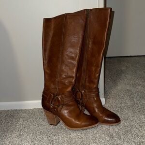 Frye essa seam harness tall boots size 9
